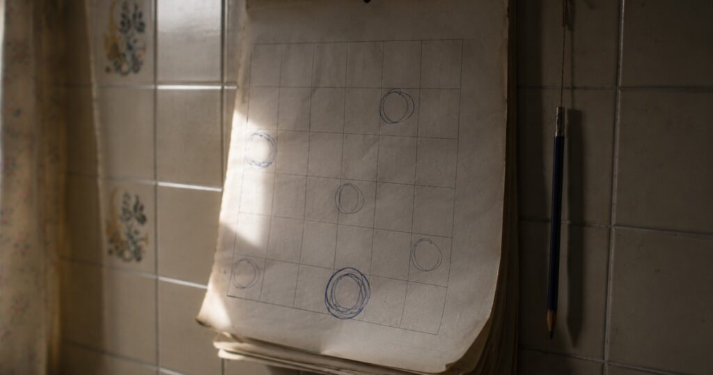 Calendario de pared con varios días marcados a bolígrafo, uno de ellos rodeado dos veces